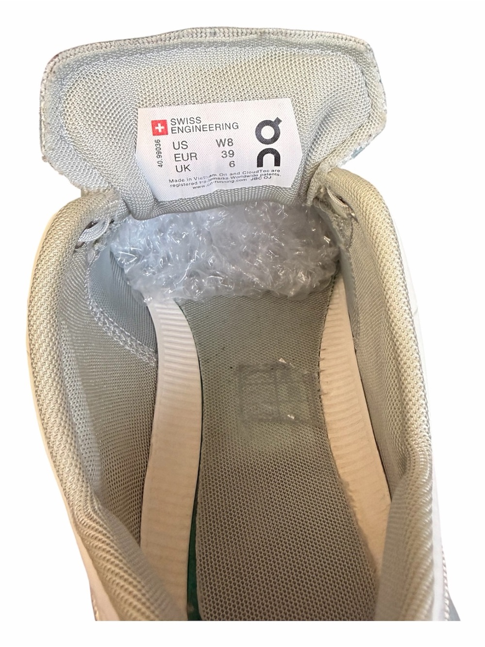 On Cloud X Shift Women’s Road Running Shoes  White/Teal size 8 - Picture 10 of 12